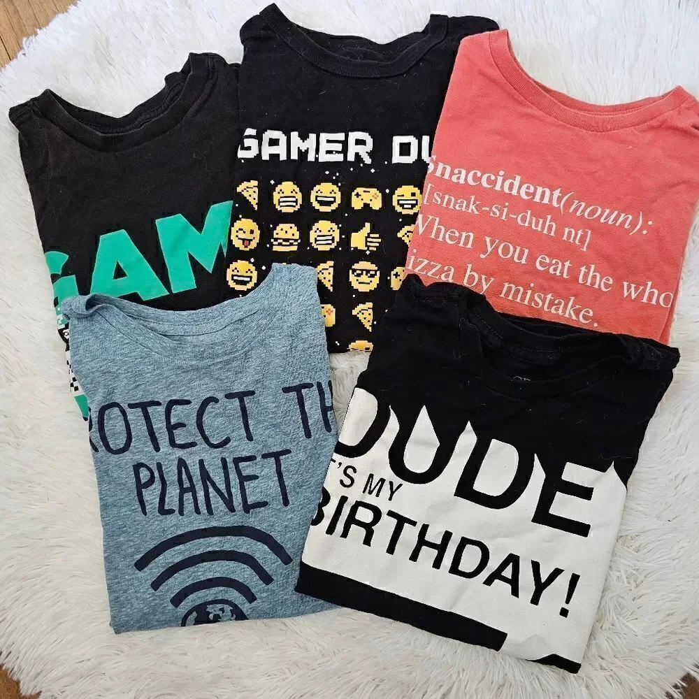Boy's Children's Place Graphic Tshirt Bundle Size Medium